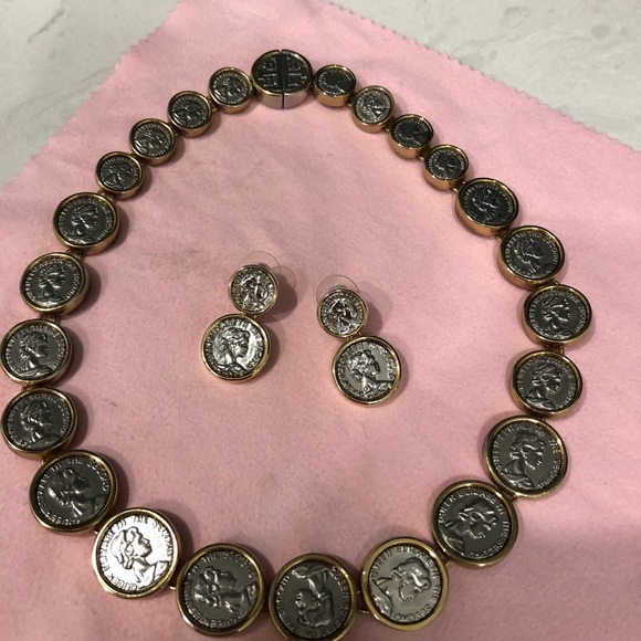 COPY - Coin Necklace and Earnings 💫 - Picture 3 of 4